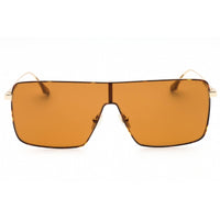 Victoria Beckham Women's Sunglasses - Gold/Caramel Metal Shield Full Rim | VB238S 723 ,