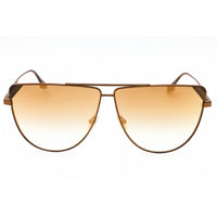 Victoria Beckham Women's Sunglasses - Striped Brown Metal Aviator Frame | VB239S 230 ,