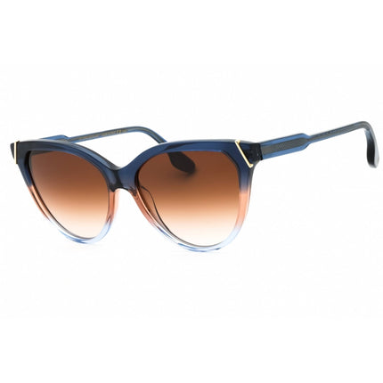 Victoria Beckham Women's Sunglasses - Blue/Sand/Azure Acetate Cat Eye | VB641S 417 ,
