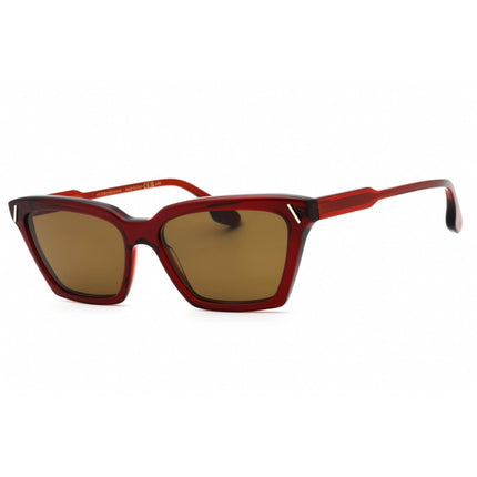 Victoria Beckham Women's Sunglasses - Red Acetate Cat Eye Full Rim Frame | VB661S 610 ,