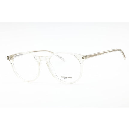 Yves Saint Laurent Unisex Eyeglasses - Beige Acetate Round Full Rim Frame | SL 106 010 ,