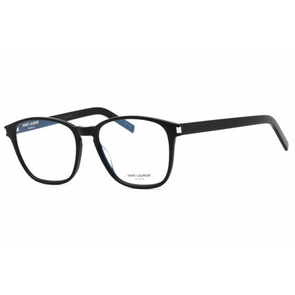 Yves Saint Laurent Unisex Eyeglasses - Black Acetate Square Frame | SL 186-B SLIM 001 ,