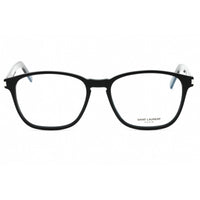Yves Saint Laurent Unisex Eyeglasses - Black Acetate Square Frame | SL 186-B SLIM 001 ,