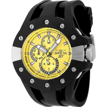 Invicta Men's Watch - S1 Rally Yellow and Black Dial Silicone Rubber Strap | 48120 ,