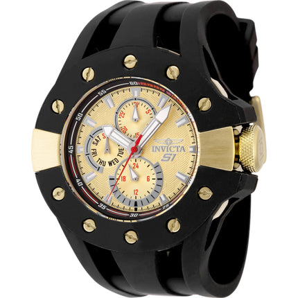 Invicta Men's Watch - S1 Rally Gold and Silver Dial Silicone Rubber Strap | 48126 ,