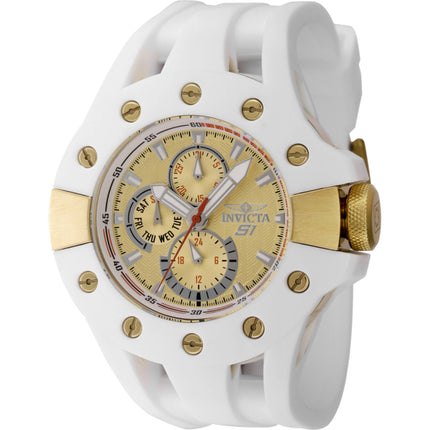 Invicta Men's Watch - S1 Rally Quartz White Silicone Rubber Strap Day-Date | 48127 ,