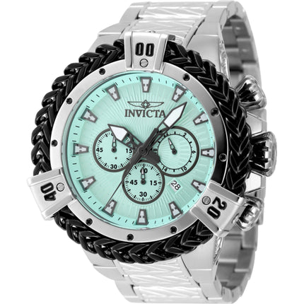 Invicta Men's Watch - Bolt Chronograph Turquoise Dial Silver Steel Bracelet | 48159 ,