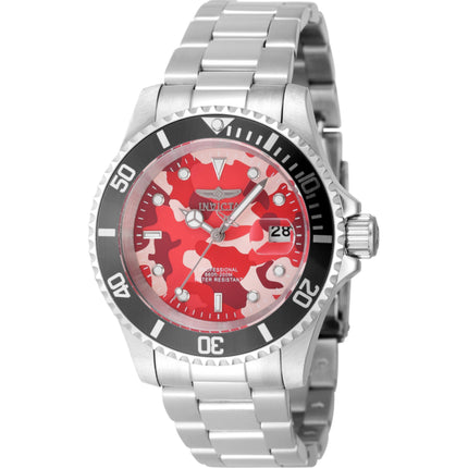 Invicta Men's Watch - Pro Diver Camo Series Camouflage and Pink Dial Steel | 48568 ,