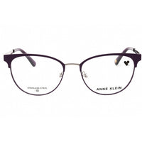 Anne Klein Women's Eyeglasses - Plum Metal Cat Eye Shape Full Rim Frame | AK5110 501 ,