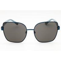 Anne Klein Women's Sunglasses - Navy Metal Butterfly Shape Full Rim Frame | AK7086 410 ,