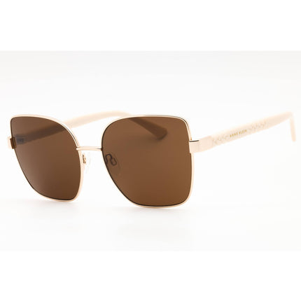 Anne Klein Women's Sunglasses - Gold Metal Butterfly Shape Full Rim Frame | AK7086 710 ,