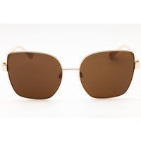 Anne Klein Women's Sunglasses - Gold Metal Butterfly Shape Full Rim Frame | AK7086 710 ,