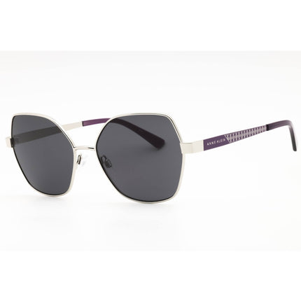 Anne Klein Women's Sunglasses - Silver Metal Geometric Full Rim Frame | AK7092 040 ,