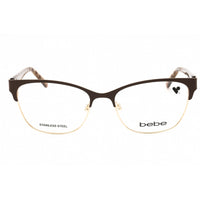 Bebe Women's Eyeglasses - Topaz Cat Eye Full Rim Frame Clear Demo Lens | BB5196 200 ,