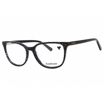 Bebe Women's Eyeglasses - Blue Animal Acetate Cat Eye Full Rim Frame | BB5201 400 ,