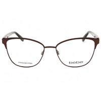 Bebe Women's Eyeglasses - Topaz Cat Eye Full Rim Frame Clear Demo Lens | BB5202 200 ,