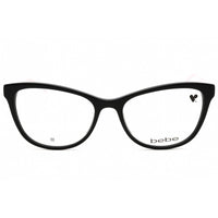 Bebe Women's Eyeglasses - Jet Cat Eye Full Rim Frame Clear Demo Lens | BB5211 001 ,