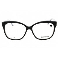 Bebe Women's Eyeglasses - Jet Cat Eye Full Rim Frame Clear Demo Lens | BB5214 001 ,