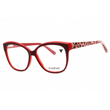Bebe Women's Eyeglasses - Ruby Cat Eye Full Rim Frame Clear Demo Lens | BB5214 603 ,