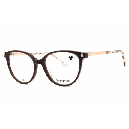 Bebe Women's Eyeglasses - Mink Cat Eye Full Rim Frame Clear Demo Lens | BB5215 232 ,