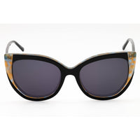 Bebe Women's Sunglasses - Jet Cat Eye Full Rim Frame Clear Demo Lens | BB7253 001 ,