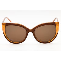Bebe Women's Sunglasses - Topaz Acetate Cat Eye Full Rim Frame Brown Lens | BB7253 200 ,