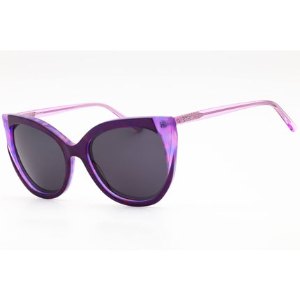 Bebe Women's Sunglasses - Plum Acetate Cat Eye Full Rim Frame Grey Lens | BB7253 502 ,