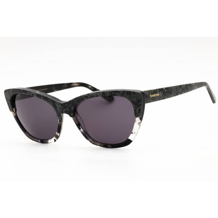 Bebe Women's Sunglasses - Jet Lace Acetate Cat Eye Shape Full Rim Frame | BB7254 001 ,