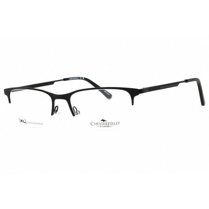 Chesterfield Men's Eyeglasses - Matte Black Metal Half Rim Frame | CH 108XL 0003 00 ,