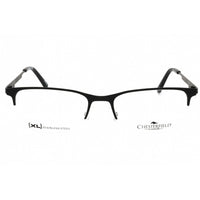 Chesterfield Men's Eyeglasses - Matte Black Metal Half Rim Frame | CH 108XL 0003 00 ,