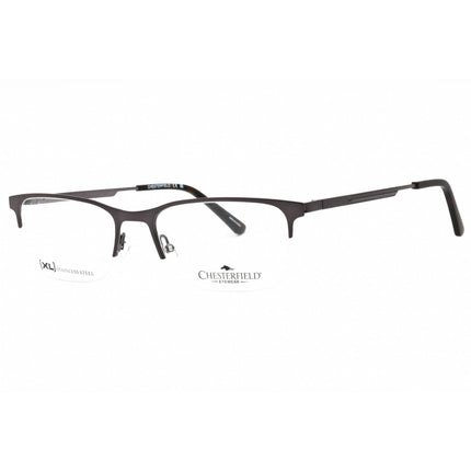 Chesterfield Men's Eyeglasses - Matte Grey Metal Half Rim Frame | CH 108XL 0FRE 00 ,