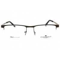 Chesterfield Men's Eyeglasses - Matte Brown Metal Half Rim Frame | CH 113XL 04IN 00 ,