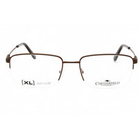 Chesterfield Men's Eyeglasses - Brown Metal Rectangular Half Rim | CH 96XL 009Q 00 ,