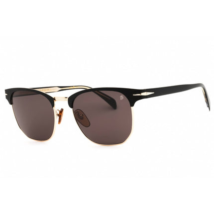 David Beckham Men's Sunglasses - Matte Black Gold Full Rim Frame | DB 7057/F/S 0I46 IR ,