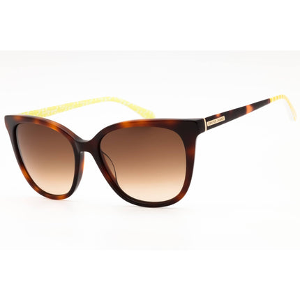 Draper James Women's Sunglasses - Tortoise Acetate Cat Eye Full Rim Frame | DJ7017 215 ,