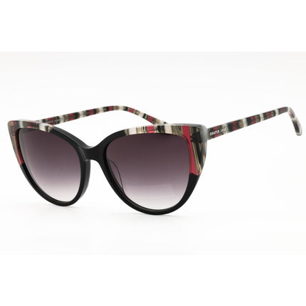 Draper James Women's Sunglasses - Black Stripe Acetate Cat Eye Frame | DJ7045 003 ,