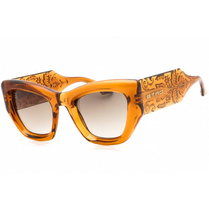Etro Women's Sunglasses - Amber Gold Plastic Cat Eye Full Rim | ETRO 0017/S 0ETV HA ,