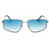 Guess Men's Sunglasses - Shiny Gunmetal Metal Rectangular Full Rim Frame | GU00088 069 ,