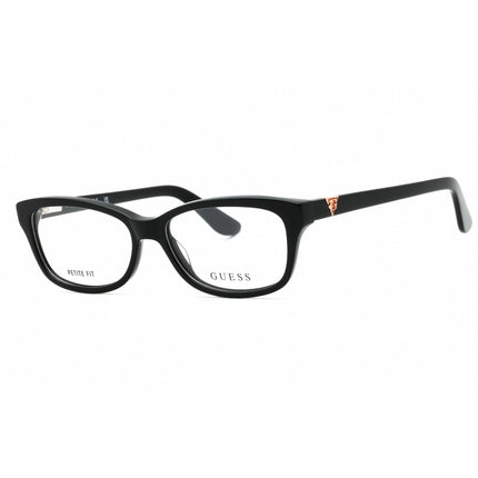Guess Women's Eyeglasses - Shiny Black Acetate Rectangular Full Rim Frame | GU2948 001 ,