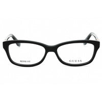 Guess Women's Eyeglasses - Shiny Black Acetate Rectangular Full Rim Frame | GU2948 001 ,