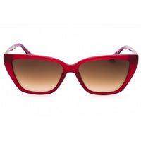 Guess Women's Sunglasses - Shiny Bordeaux Cat Eye Shape Full Rim Frame | GU7919 69G ,