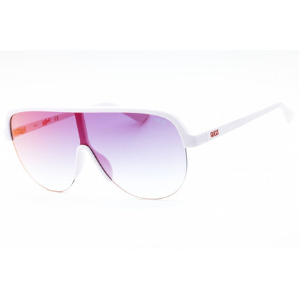 Guess Unisex Sunglasses - Pink Injected Propionate Shield Full Rim Frame | GU8202 21U ,