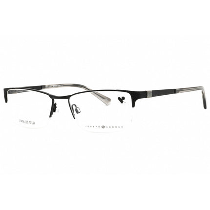 Joseph Abboud Men's Eyeglasses - Black Metal Rectangular Half Rim Frame | JA4086 001 ,