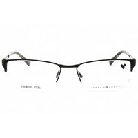 Joseph Abboud Men's Eyeglasses - Black Metal Rectangular Half Rim Frame | JA4086 001 ,