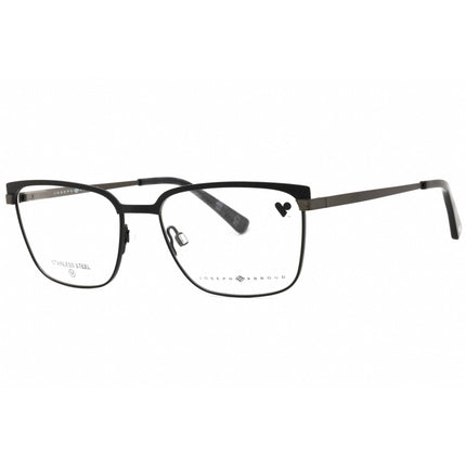 Joseph Abboud Men's Eyeglasses - Black Metal Square Shape Full Rim Frame | JA4111 001 ,