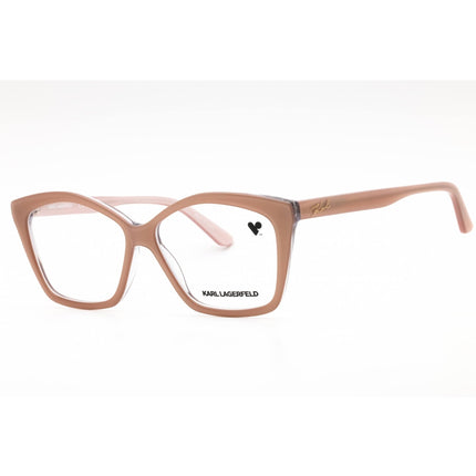 Karl Lagerfeld Women's Eyeglasses - Camel Trilayer Cat Eye Full Rim Frame | KL6064 241 ,