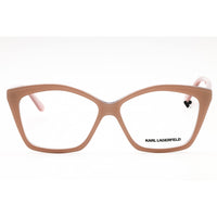 Karl Lagerfeld Women's Eyeglasses - Camel Trilayer Cat Eye Full Rim Frame | KL6064 241 ,