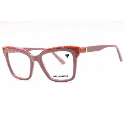 Karl Lagerfeld Women's Eyeglasses - Rose/Marble Acetate Cat Eye Frame | KL6130 618 ,