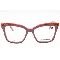 Karl Lagerfeld Women's Eyeglasses - Rose/Marble Acetate Cat Eye Frame | KL6130 618 ,