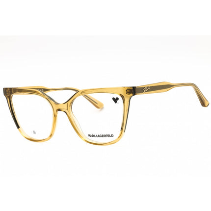 Karl Lagerfeld Women's Eyeglasses - Khaki Cat Eye Shape Full Rim Frame | KL6155 275 ,